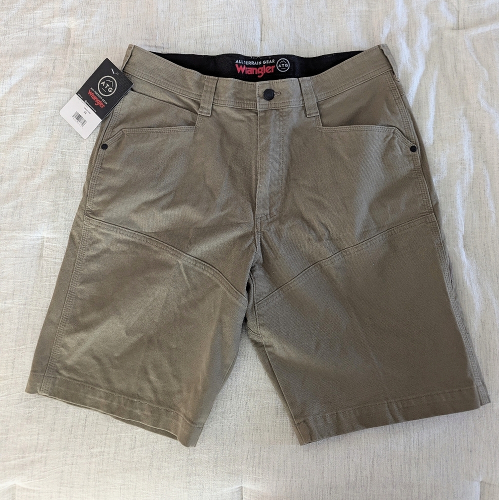 Wrangler All Terrain Gear Men's Cargo Shorts 34 Regular Khaki